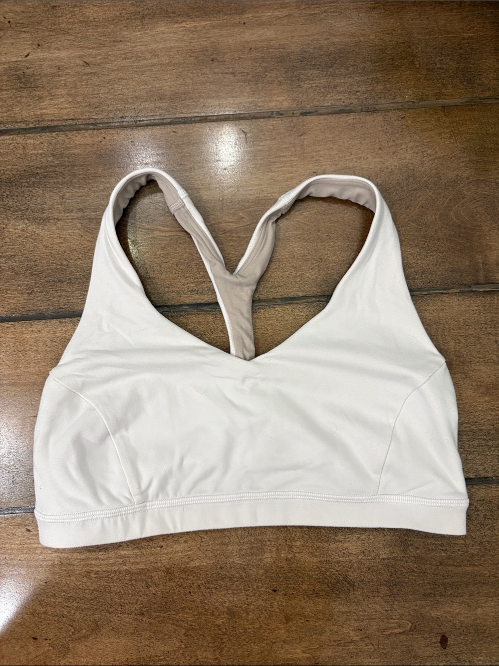 Lululemon Racerback sports Bra white size 8